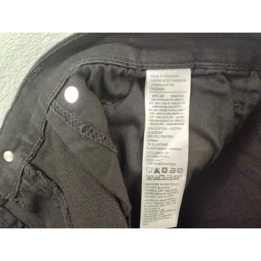 Levi Strauss Signature Slim Ultimate Flex Black Jeans Mens 34x30 NWT Stretch